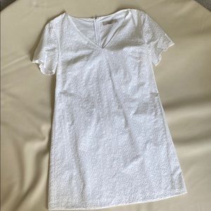 Loft white eyelet dress size 2